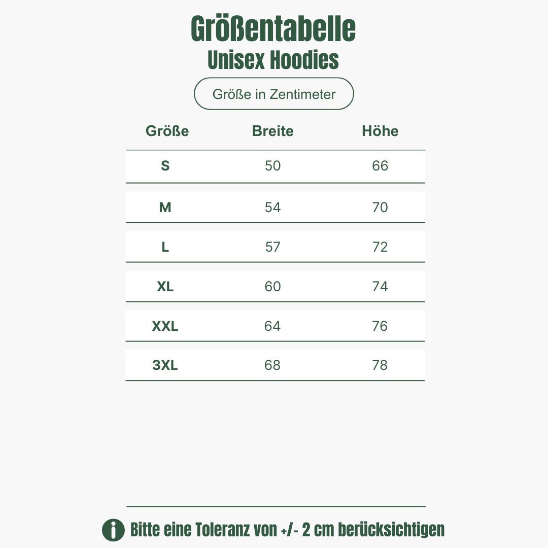 Bierliebe (linke Brust) Unisex Hoodie