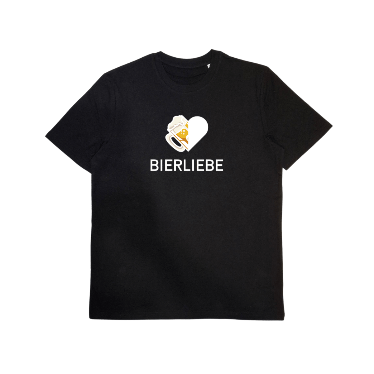 Bio-Baumwoll T-Shirt mit Motiv „Bierliebe“ – Odenwald mit Stil, Frontansicht.
