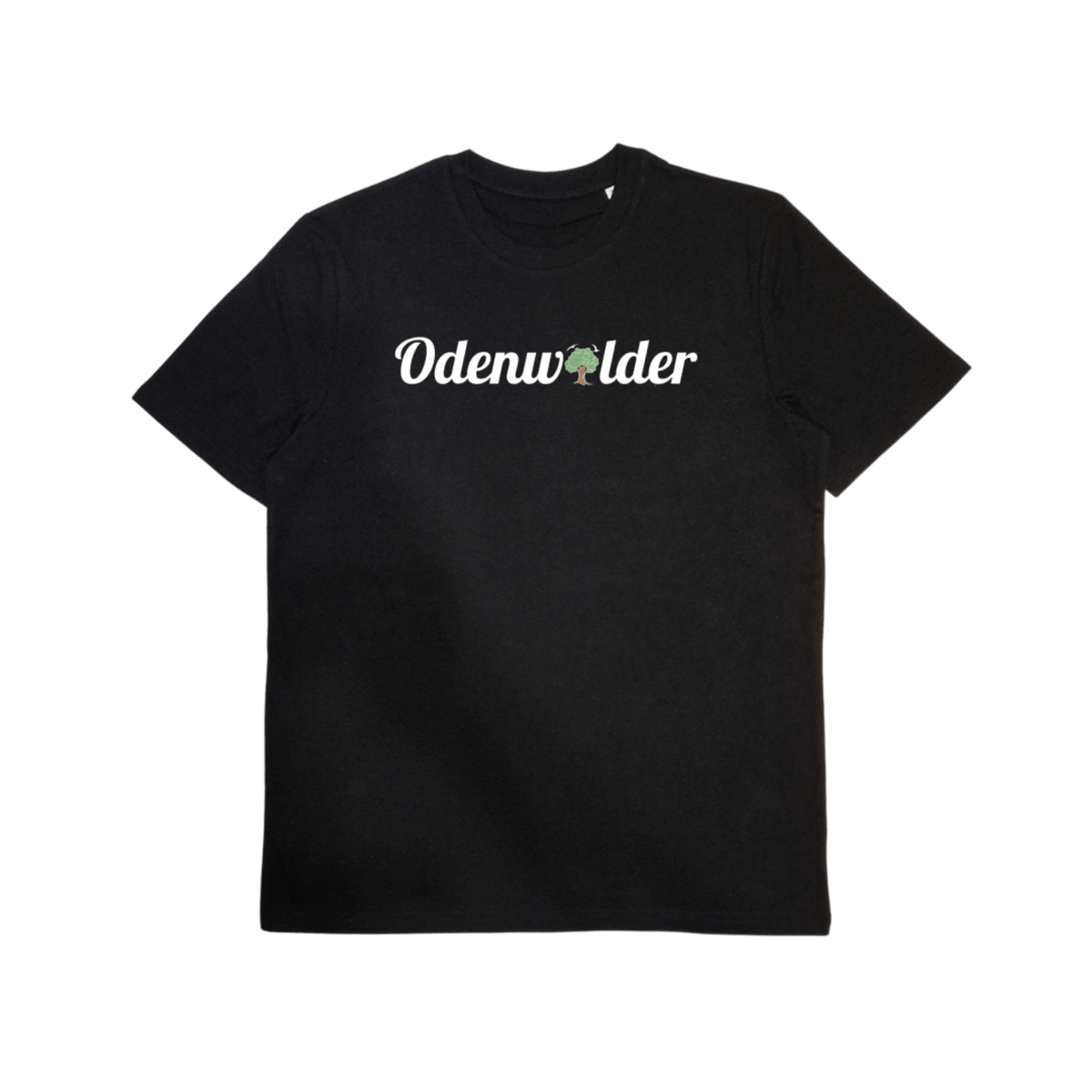 Herren Bio-T-Shirt mit Schriftzug „Odenwälder“ – Odenwald mit Stil, Frontansicht.