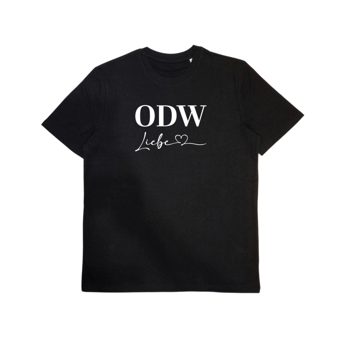 Bio-Baumwoll T-Shirt mit Motiv „ODWLiebe“ – Odenwald mit Stil, Frontansicht.