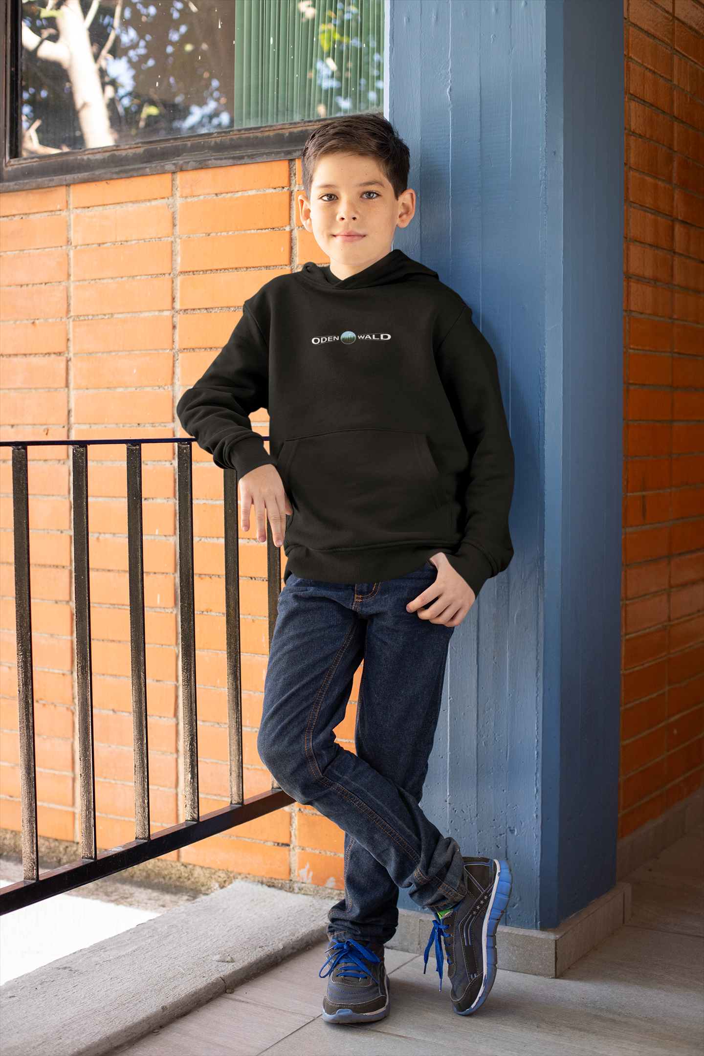 Odenwald mit rundem Motiv - Kinder Hoodie