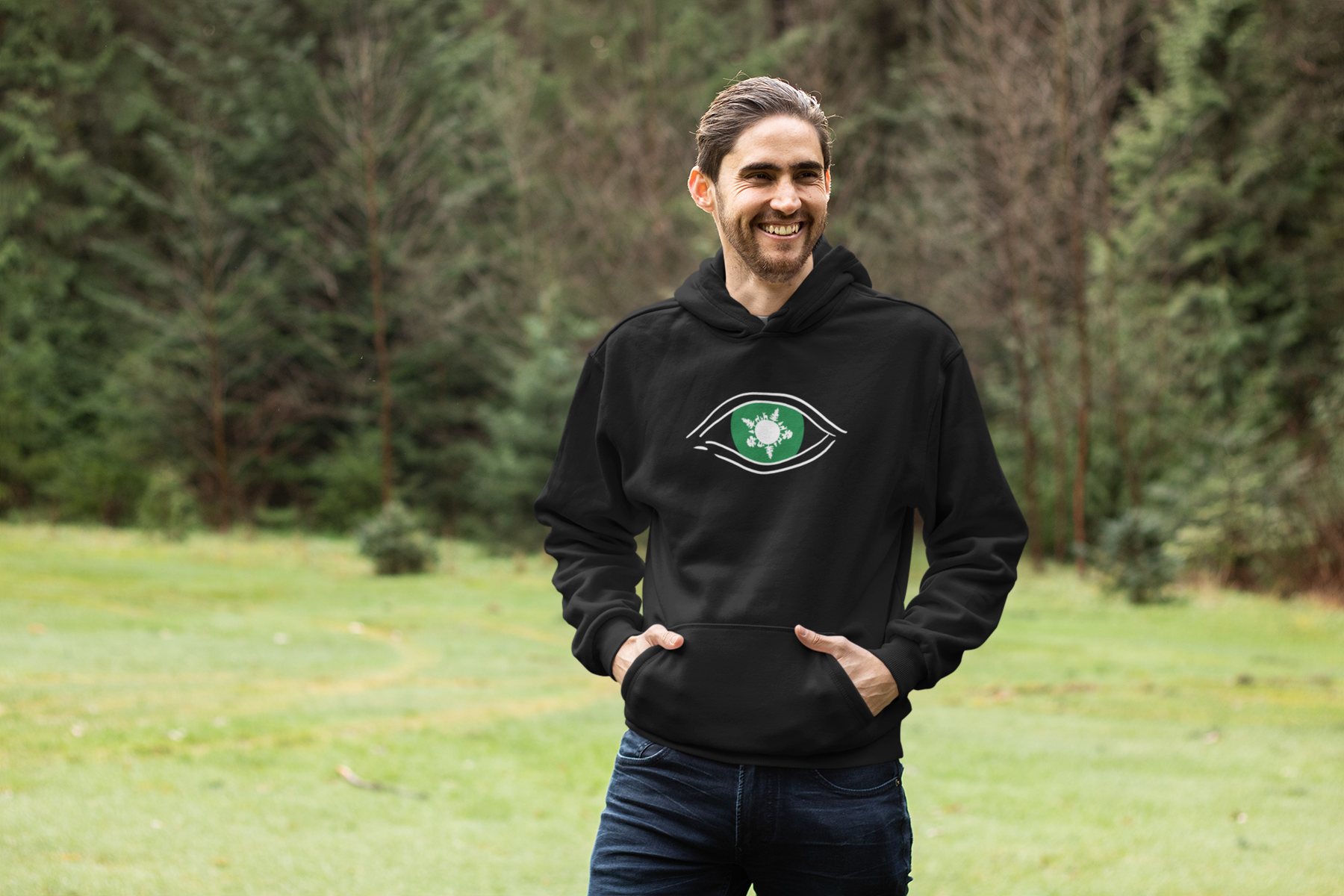 Natur im Auge - Unisex Organic Hoodie
