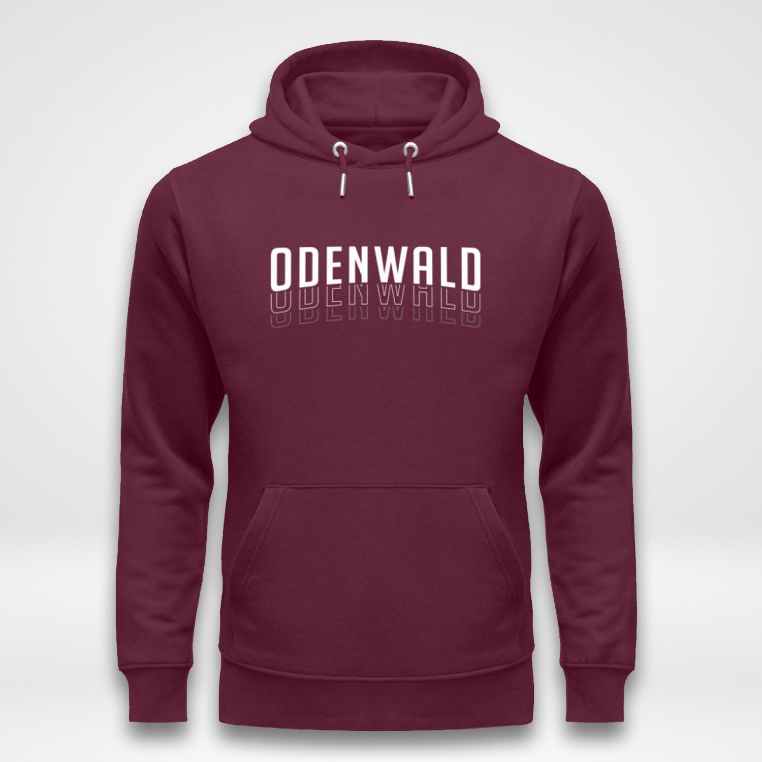 Odenwald Streetwear Unisex Hoodie Burgundy