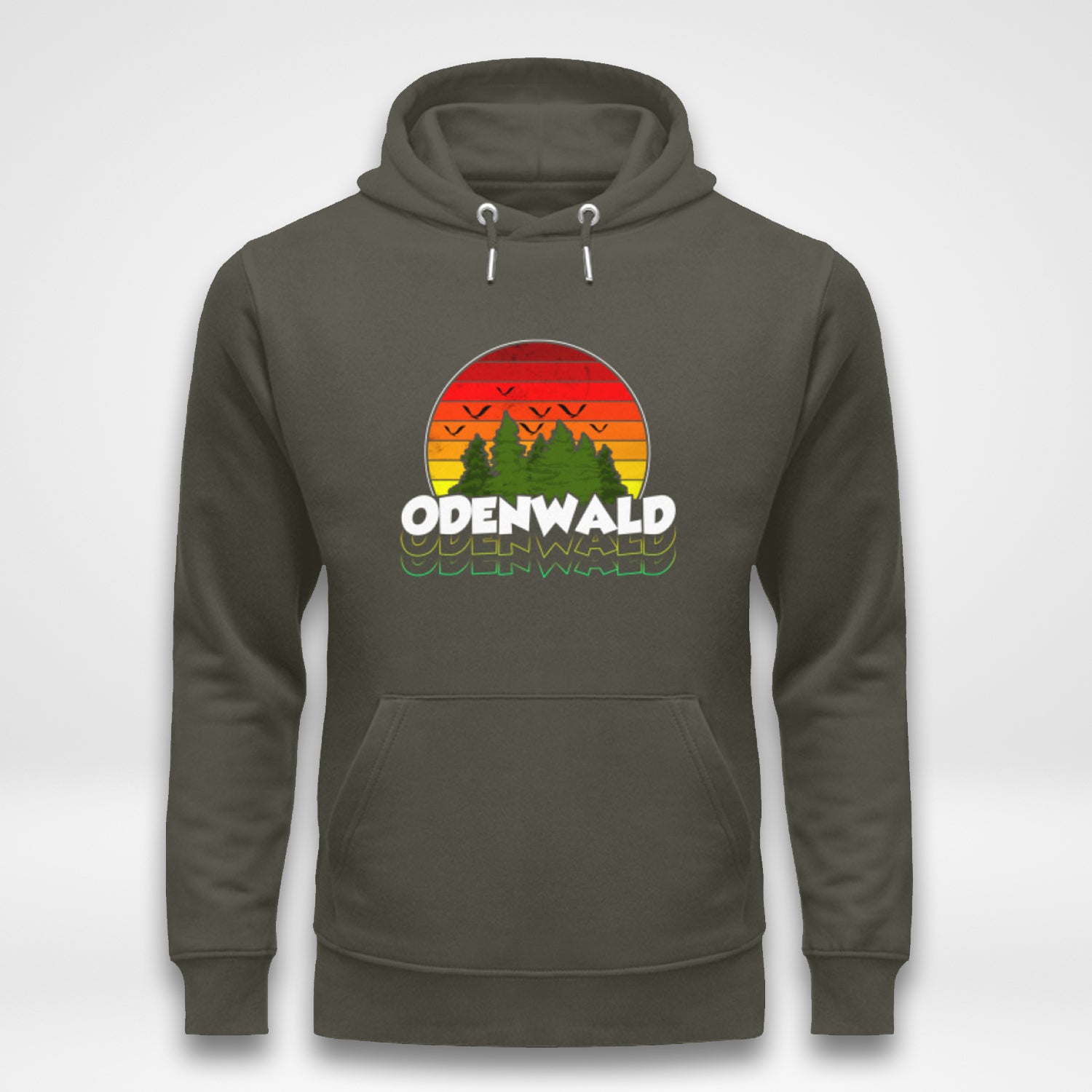 Odenwald Vintagelook Unisex Hoodie Khaki