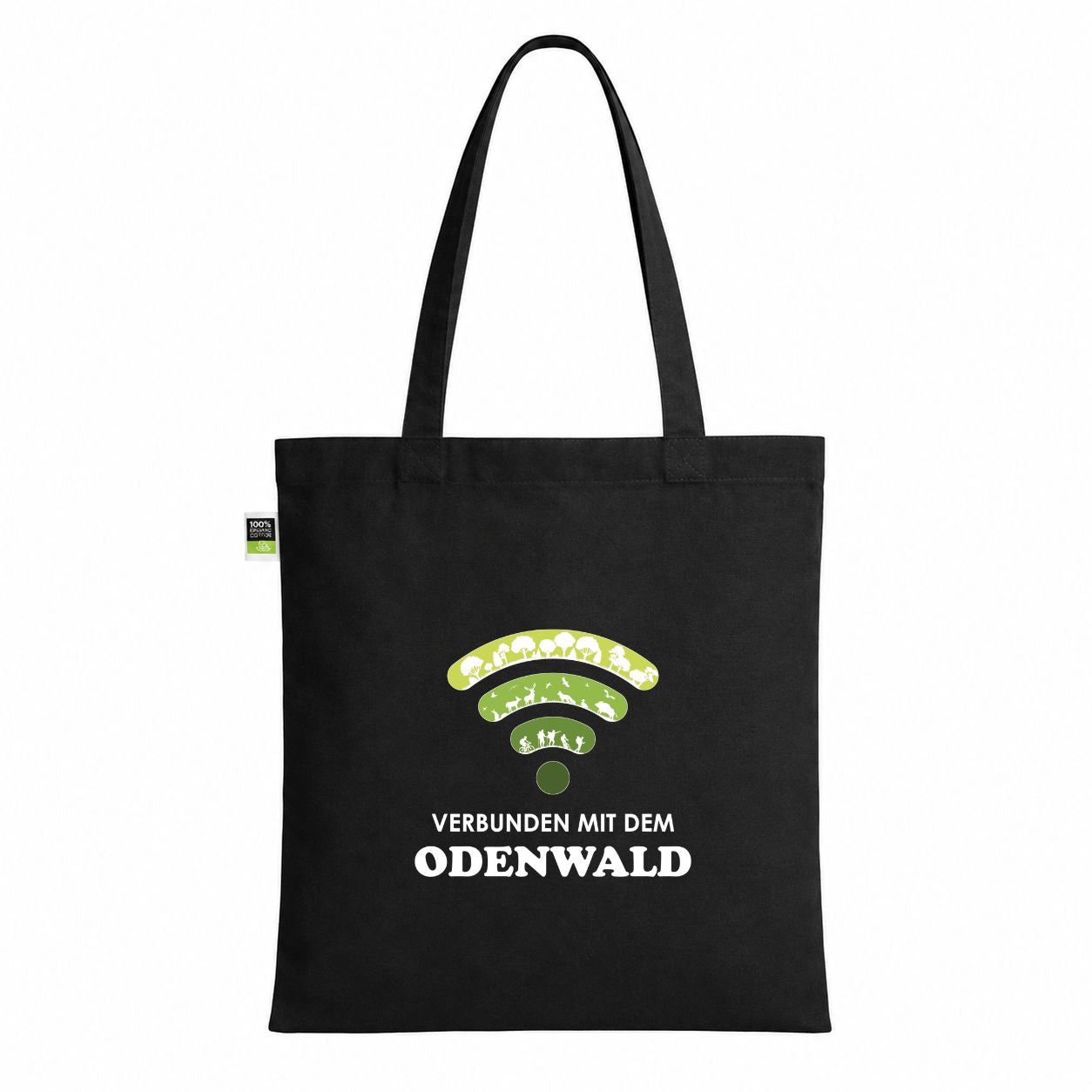 Verbunden mit dem Odenwald Baumwolltasche
