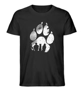 T-Shirts für Hundebesitzer Hundepfote Motiv Schwarz Odenwald mit Stil Onlineshop