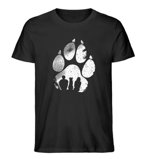 T-Shirts für Hundebesitzer Hundepfote Motiv Schwarz Odenwald mit Stil Onlineshop