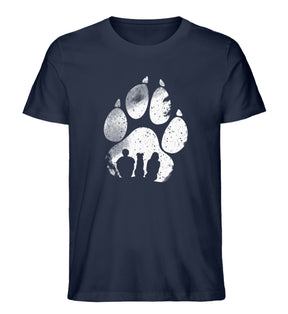 T-Shirts für Hundebesitzer Hundepfote Motiv French Navy Odenwald mit Stil Onlineshop