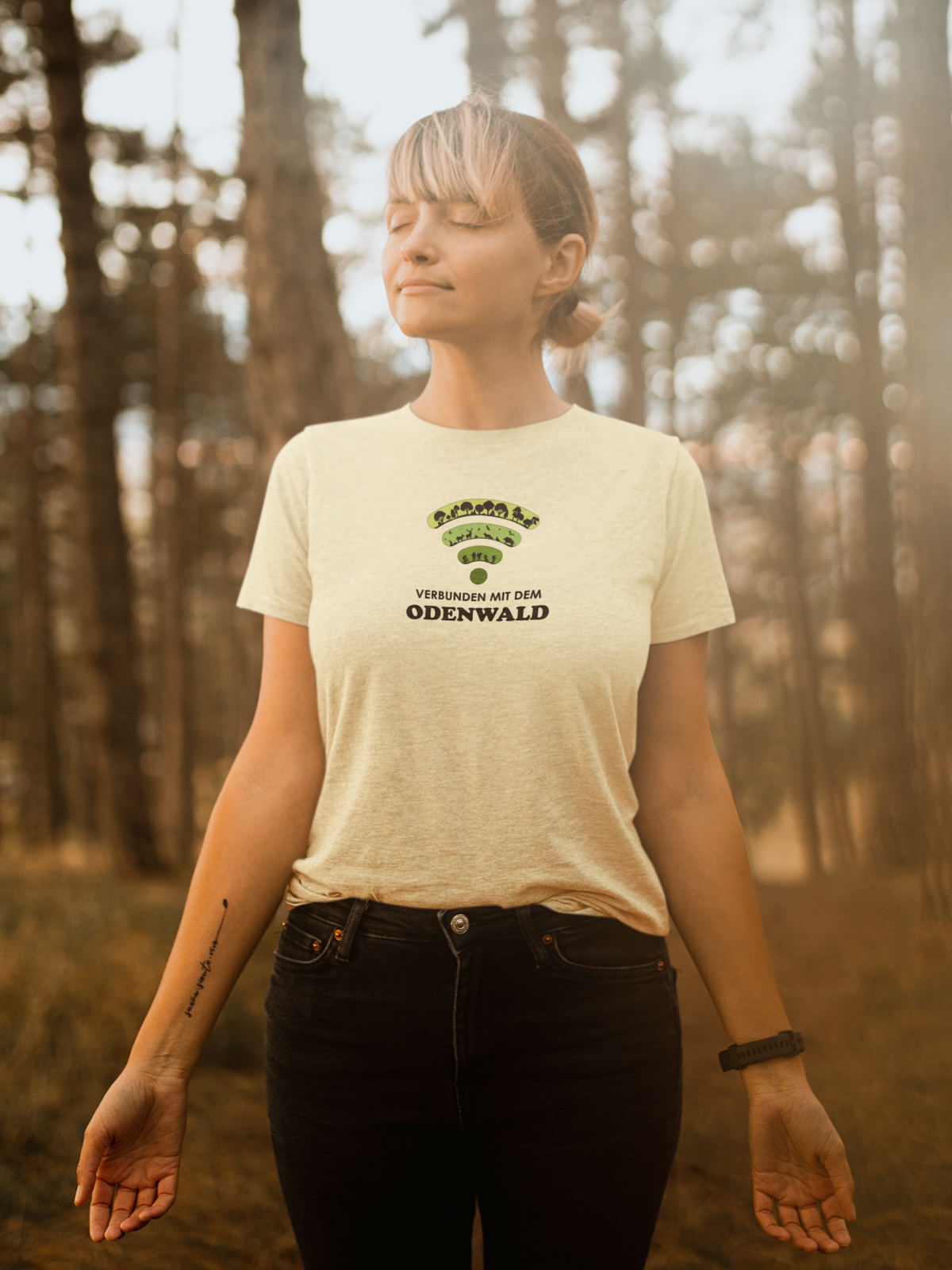 Verbunden mit dem Odenwald  - Herren Premium Organic Shirt