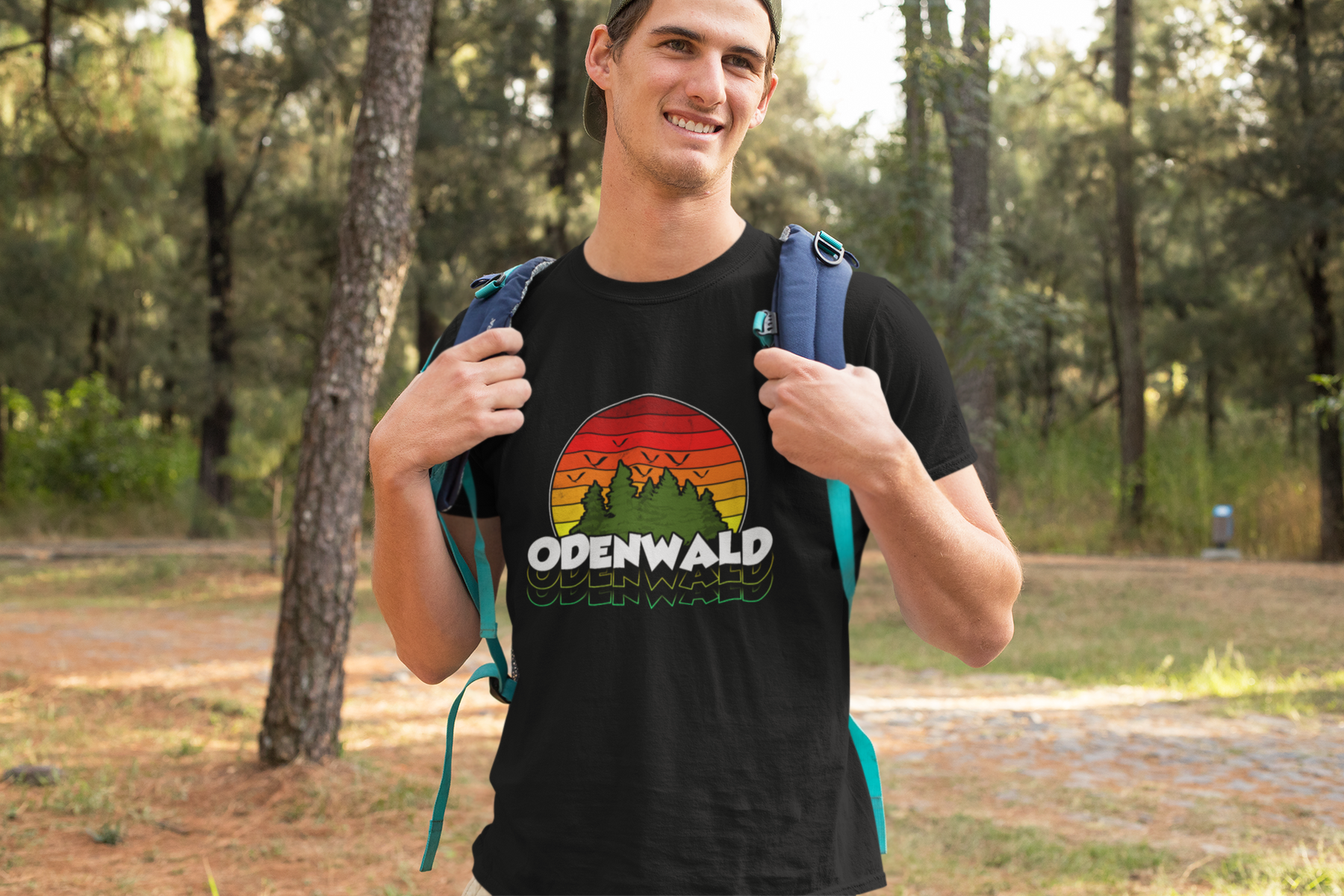 Produktbild Odenwald Vintagelook Herren T-Shirt in Schwarz