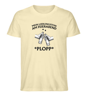 Bier T-Shirt Mein Lieblingston am Feierabend Herren T-Shirt Natural Raw Odenwald mit Stil Onlineshop
