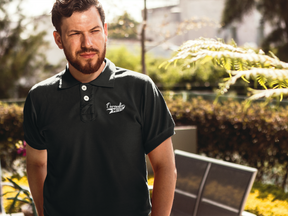 Produktbild Ourewäller Unisex Poloshirt in Schwarz