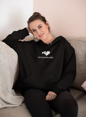 Produktbild Schnapsliebe Unisex Hoodie in Schwarz