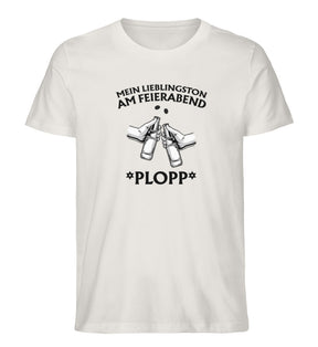 Bier T-Shirt Mein Lieblingston am Feierabend Herren T-Shirt Vintage White Odenwald mit Stil Onlineshop