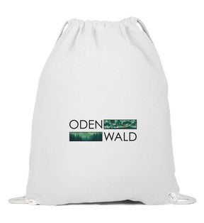Odenwald mit rechteckigen Motiven  - Baumwoll Turnbeutel