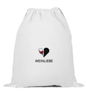 Weinliebe Turnbeutel Weiß