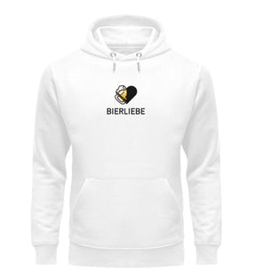 Bierliebe Unisex Hoodie Weiß