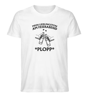 Bier T-Shirt Mein Lieblingston am Feierabend Herren T-Shirt Weiß Odenwald mit Stil Onlineshop