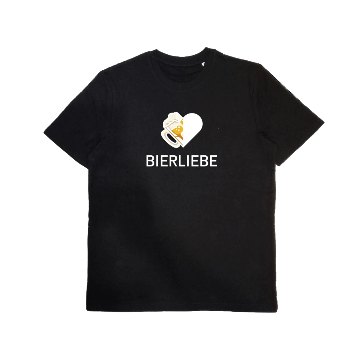 Bio-Baumwoll T-Shirt mit Motiv „Bierliebe“ – Odenwald mit Stil, Frontansicht.