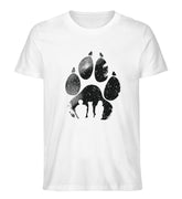 T-Shirts für Hundebesitzer Hundepfote Motiv Weiß Odenwald mit Stil Onlineshop