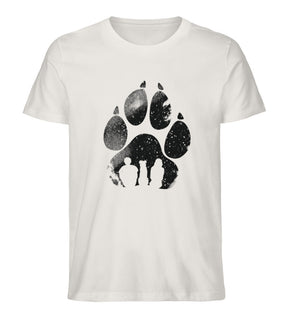 T-Shirts für Hundebesitzer Hundepfote Motiv Vintage White Odenwald mit Stil Onlineshop