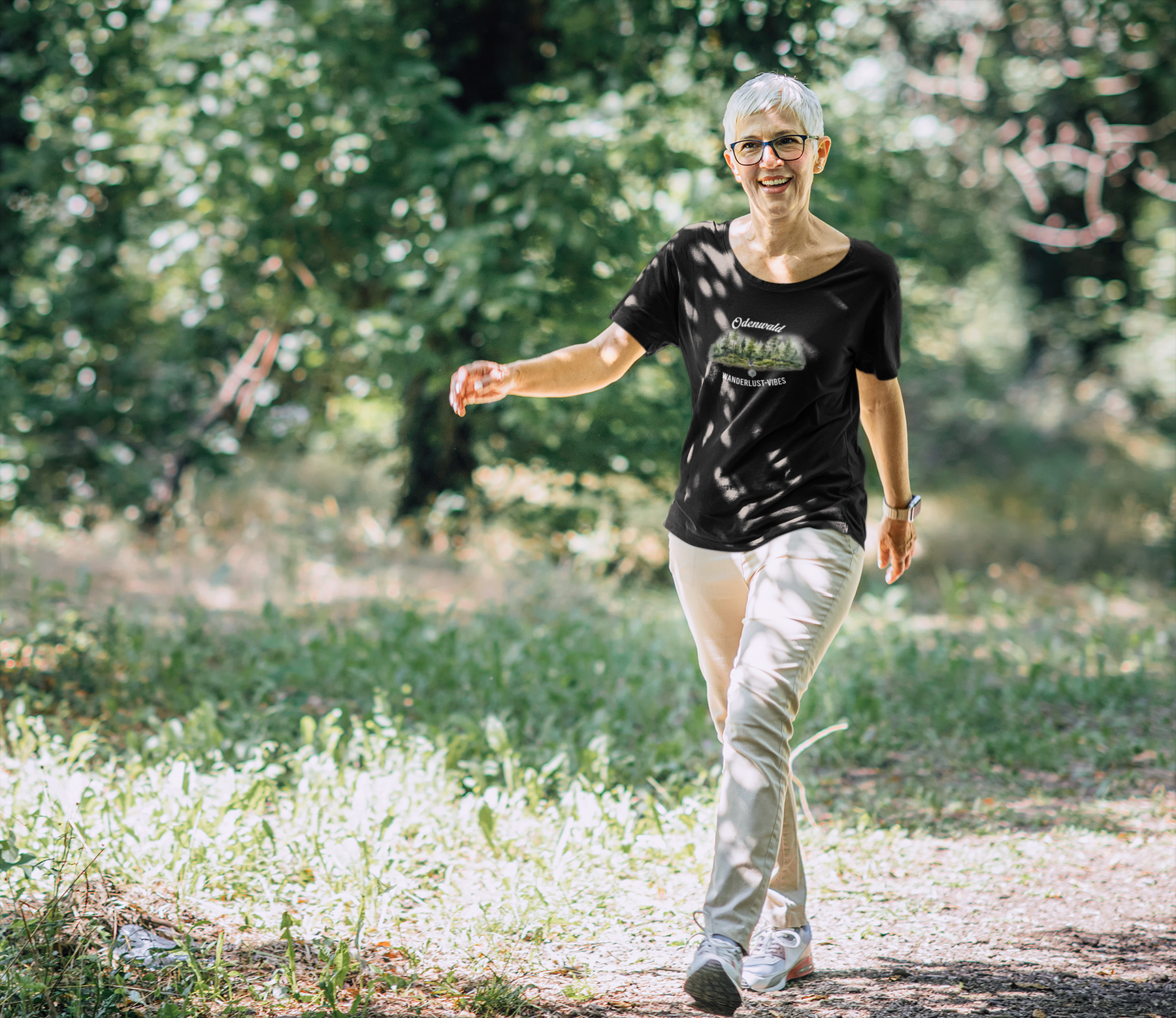 Odenwald Wanderlust-Vibes  - Damen Premium Organic Shirt
