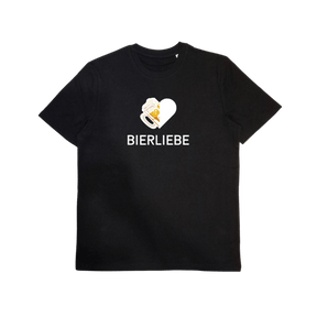 Bio-Baumwoll T-Shirt mit Motiv „Bierliebe“ – Odenwald mit Stil, Frontansicht.