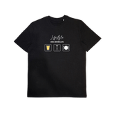 Herren Bio-T-Shirt mit Motiv „Lifestyle eines Ourewellers“ – Odenwald mit Stil, Frontansicht.