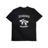 Bio-T-Shirt mit Statement „Mein Lieblingston am Feierabend“ – Odenwald mit Stil, Frontansicht.