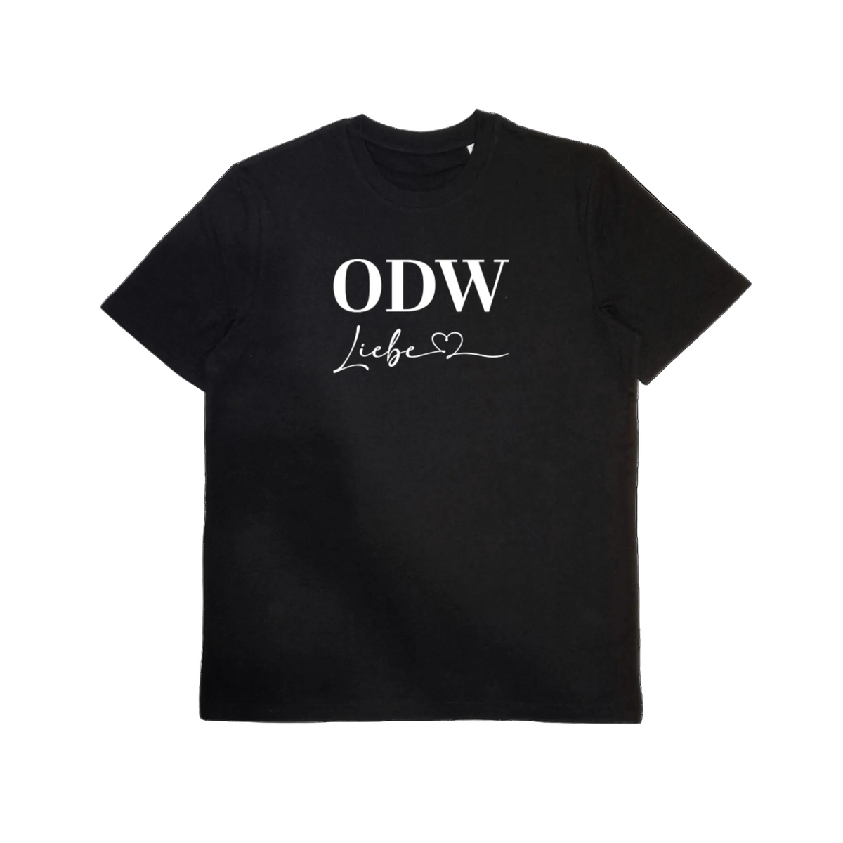 Bio-Baumwoll T-Shirt mit Motiv „ODWLiebe“ – Odenwald mit Stil, Frontansicht.
