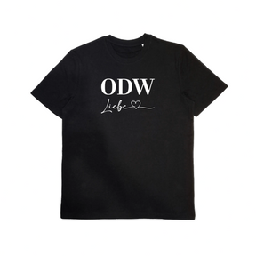 Bio-Baumwoll T-Shirt mit Motiv „ODWLiebe“ – Odenwald mit Stil, Frontansicht.