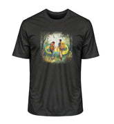 Hier sehen Sie ein Produktbild unseres angebotenen Wandershirt Bundles in unserem Odenwald mit Stil Onlineshops mit einem Wanderliebe-Motiv auf der Brust eines Herren Shirts. Dieses angebotene Bundle gibt es nur in schwarz zu kaufen.