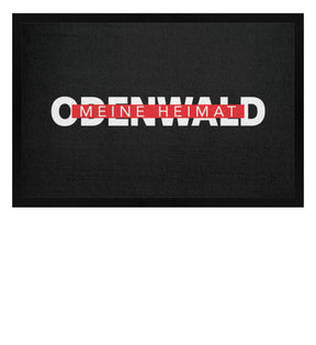 Odenwald meine Heimat Fußmatte mit Gummirand Schwarz