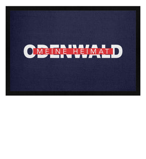 Odenwald meine Heimat Fußmatte mit Gummirand Navy