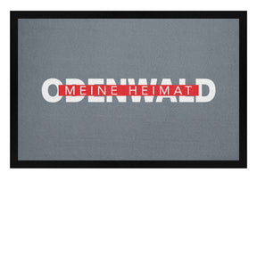 Odenwald meine Heimat Fußmatte mit Gummirand Pacific Grey