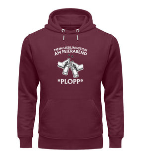Mein Lieblingston am Feierabend Unisex Hoodie Burgundy
