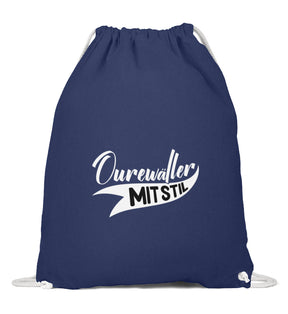 Ourewäller mit Stil Turnbeutel French Navy
