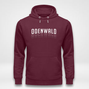 Odenwald Streetwear Unisex Hoodie Burgundy
