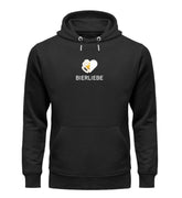 Bierliebe Unisex Hoodie Schwarz