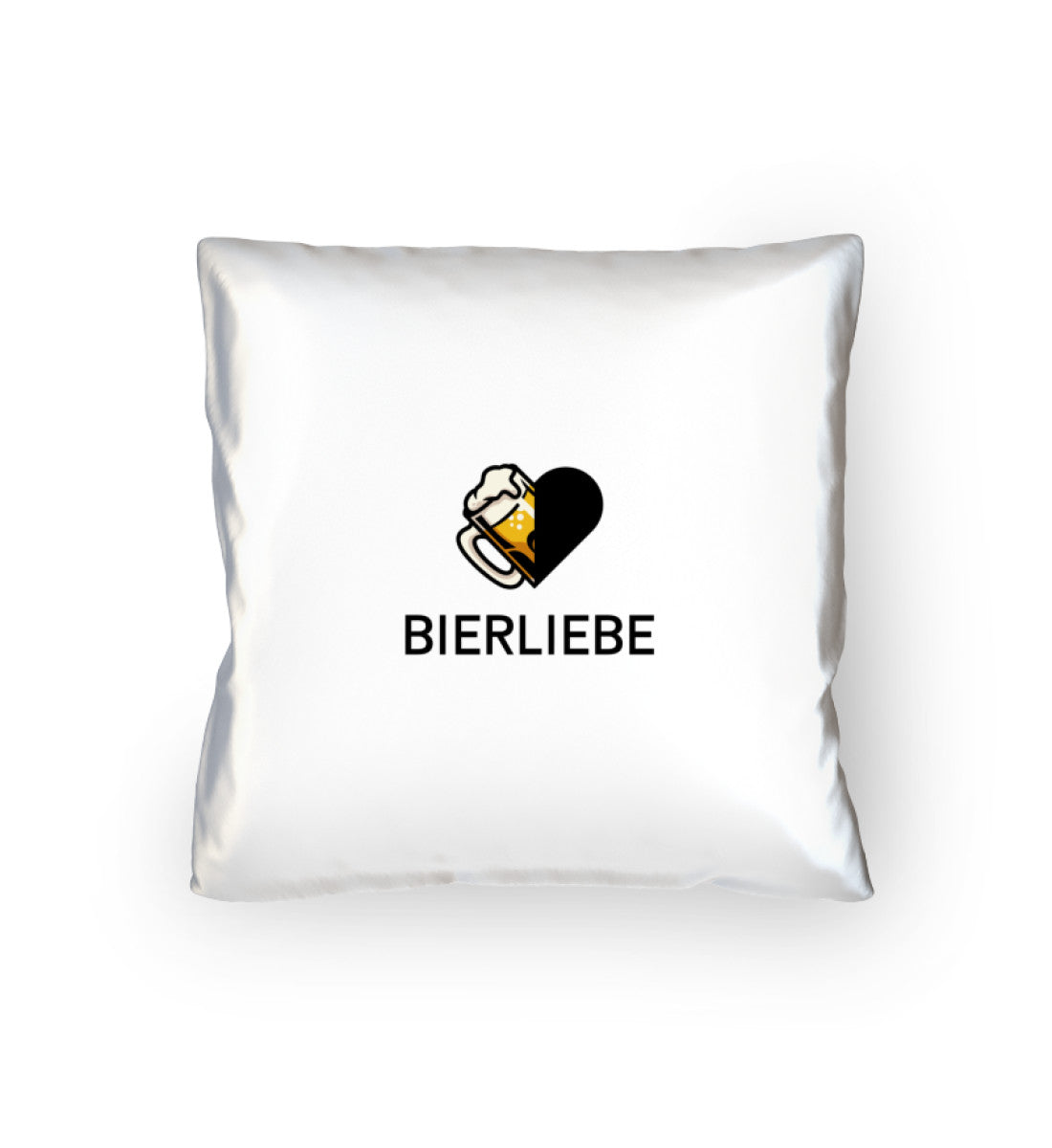Bierliebe Kissen Weiß
