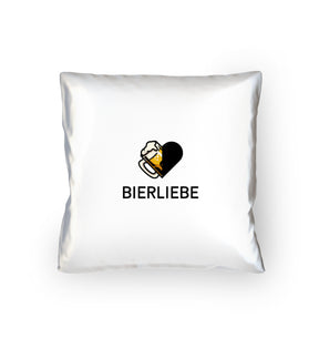 Bierliebe Kissen Weiß