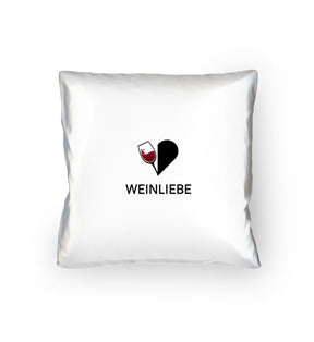 Weinliebe Kissen Weiß
