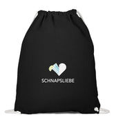 Schnapsliebe Turnbeutel Schwarz