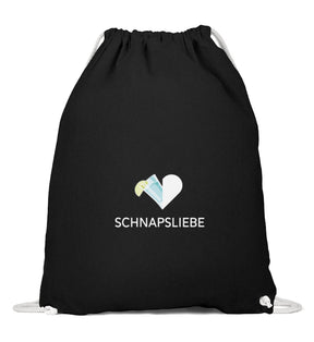 Schnapsliebe Turnbeutel Schwarz