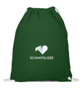 Schnapsliebe Turnbeutel Dunkelgrün
