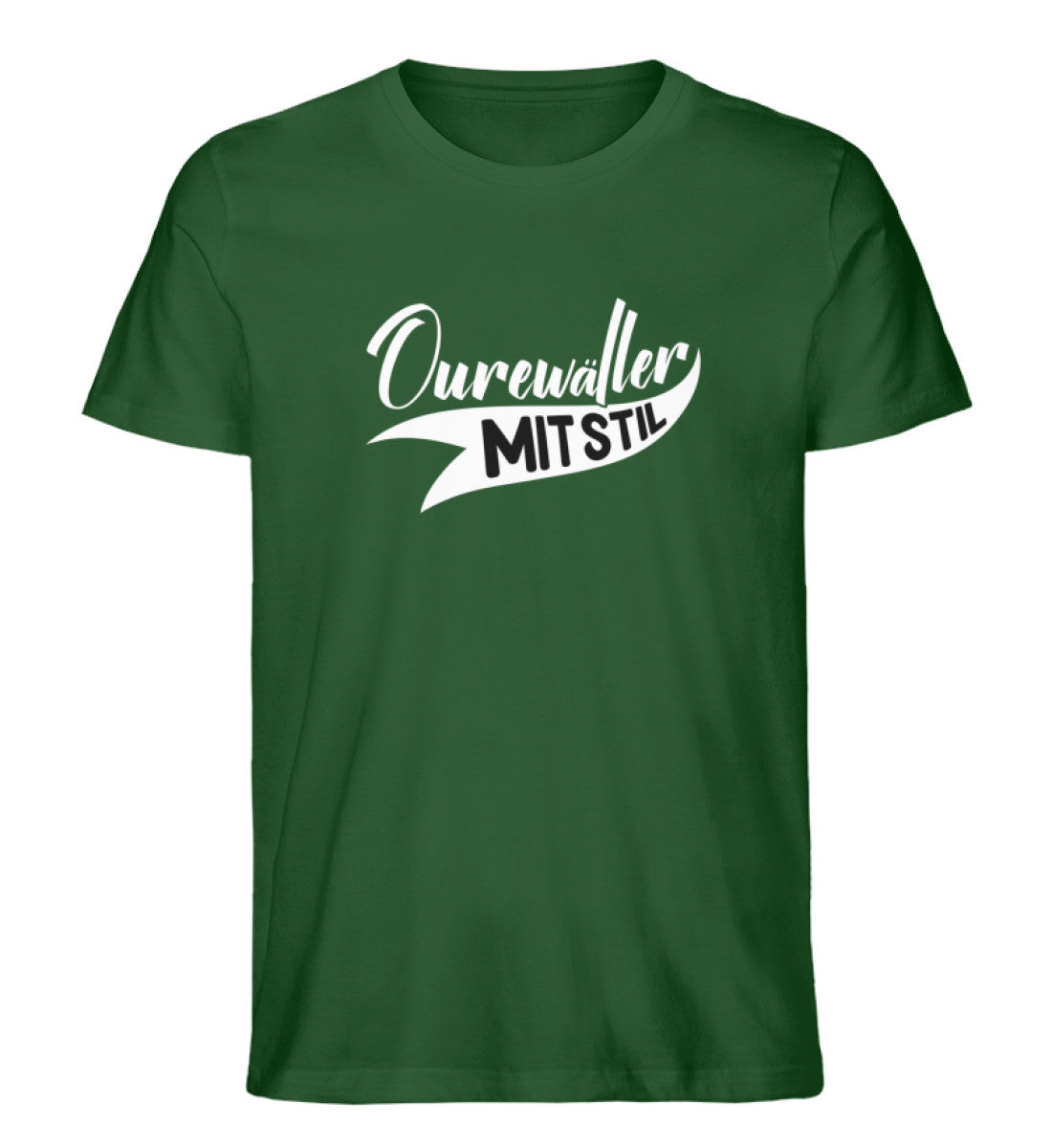 Ourewäller mit Stil Herren T-Shirt Dunkelgrün