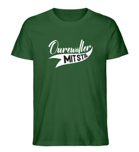 Ourewäller mit Stil Herren T-Shirt Dunkelgrün